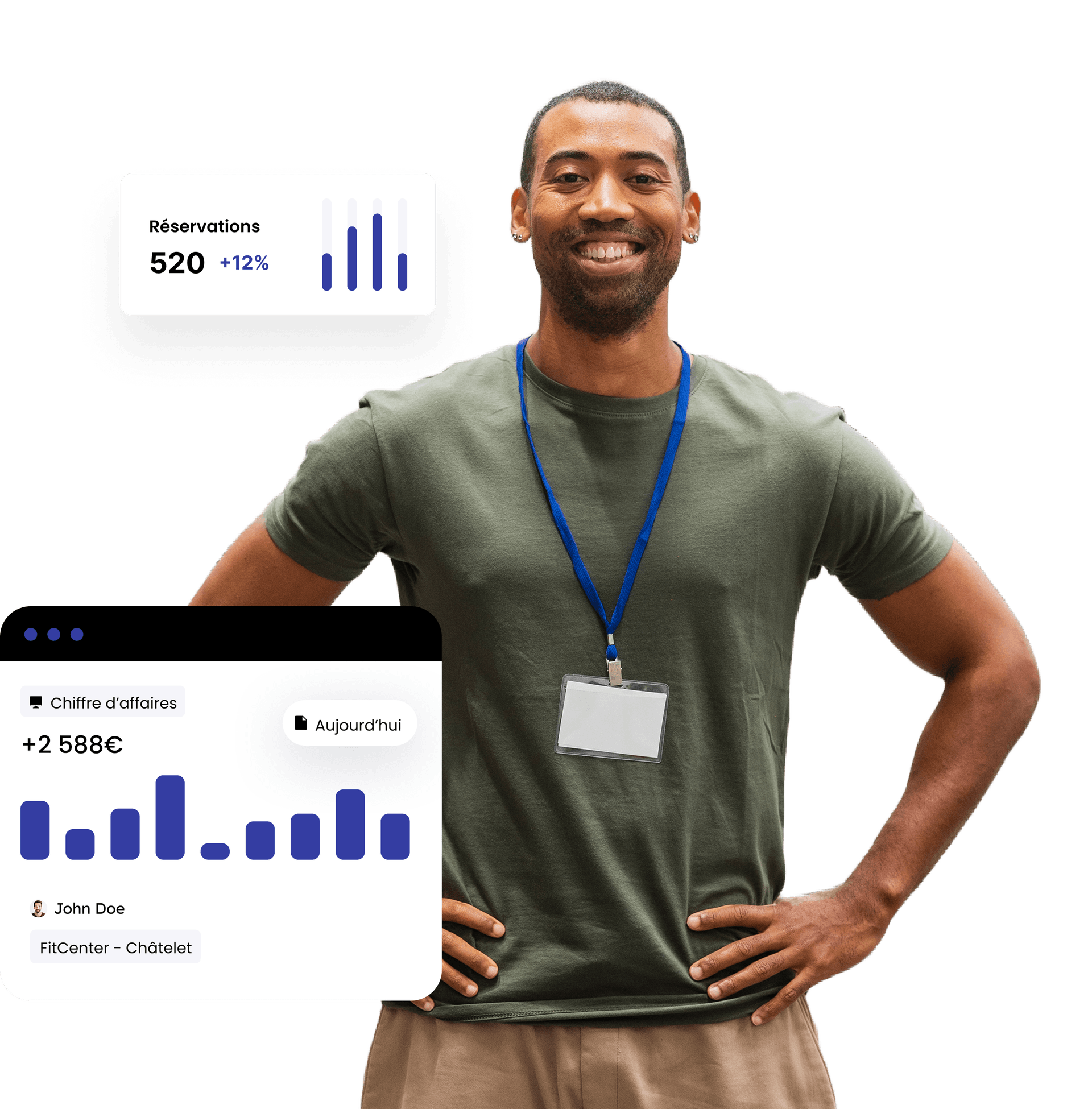 Solution UBIND pour les professionnels - Interface de gestion centralisée des réservations, paiements et adhérents